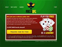 Tablet Screenshot of pokerrpg.com